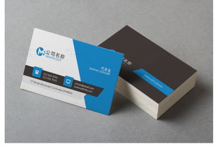 藍(lán)白簡約大氣公司名片設(shè)計(jì)模板 專業(yè)商業(yè)服務(wù)首選